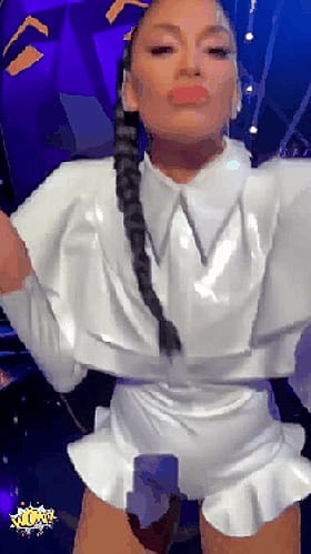Babes, Celebrity Nicole Scherzinger Gets Naughty in White'