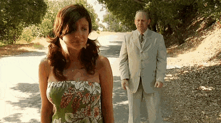 Babes in a Bride's Dress Flashing Boobs on the Road picture 1 of 1
