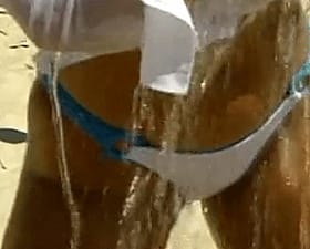 Bikini Babe Gets Wet in the Water: Sizzling Sexy Fun'