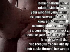 Cheating Caption: To Have a Harmonious Relationship by Your Wife and Your Friend'