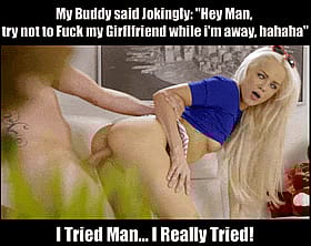 Blonde Teen Cheating on Her Boyfriend with a Doggy Style'