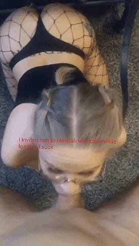 Sissy Caption: I invited him to reinstall windows while loading I suck'