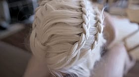 Blowjob in Pov: White Hair, White Skin, White Braids'