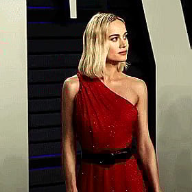 Blonde Celebrity in Red Dress: Sexy Brie Larson Stuns at Hollywood Event'
