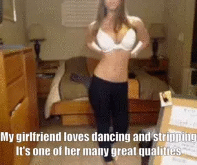 Blonde Girlfriend Loves Striptease and Dancing - Many Great Qualities! picture 1 of 1