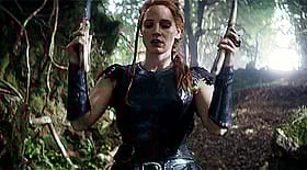 Redheaded Celebrity in Black Armor'