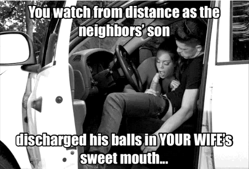 You Watched From Distance As The Neighbor's Son Fucked His Girlfriend In Your White Van picture 1 of 1