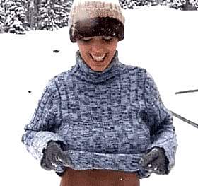 Snowy Babes: Nude Outdoor Fun with Big Tits and a Sweater'