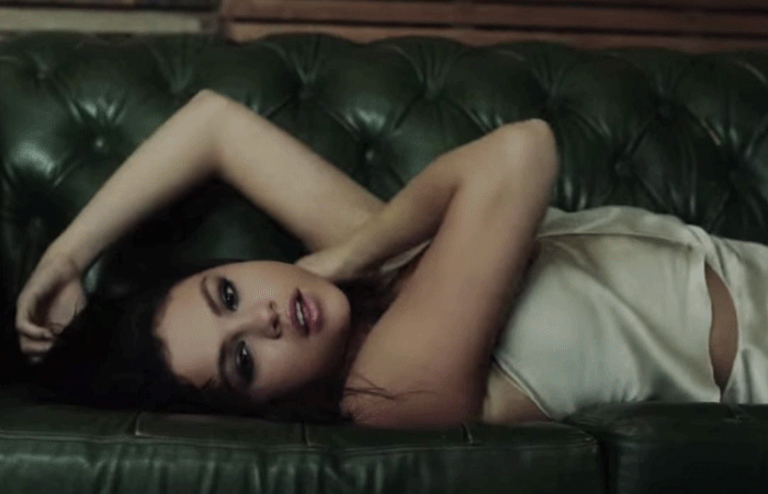 Selena Gomez's Sultry Seduction: A Leather Couch Romp picture 1 of 1