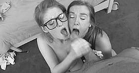 Pornstar Glasses: Two Hot Chicks Get Naked and Fuck Each Other'