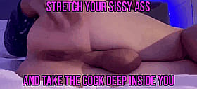 Stretch Your Sissy Ass: Make the Cock Deep Inside'