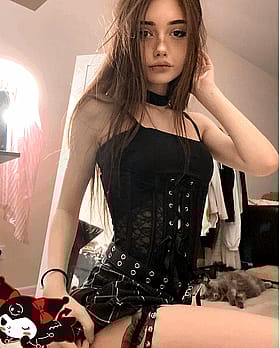 Busty Brunette Babe in Black Lace: Amateur Big Tits Explored'