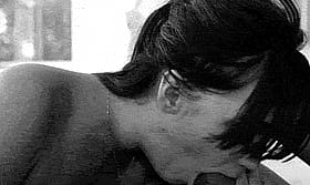 Brunette Blows a Big Dick'
