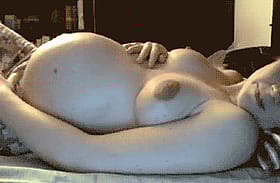 Preggo's Perky Pair: Girly GIF of Beautiful Breasts'
