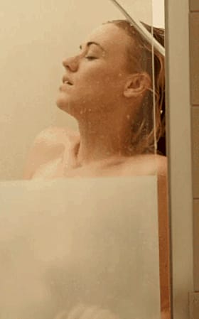 Blonde Celebrity Masturbating in the Shower'