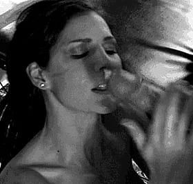Brunette Cumshots Excited Handjob'