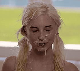 Blonde Cum Facing Piper Perri's Cute Cumshots'