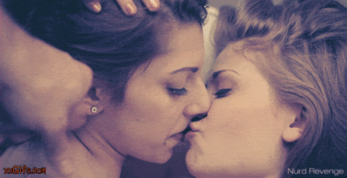 Hot Lesbian Threesome: Girlfriend Gives Handjob to Hardcore Lovers picture 1 of 1