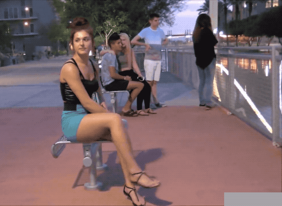 Flashing Pussy GIF: No Panties, Public Flashing, Upskirt picture 1 of 1