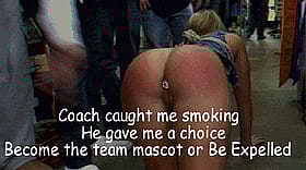 Babes, Sweetness: Coach Caught Me Smoking, He Gave Me a Choice - Be a Team Mascot or Be a Sexy Babes'