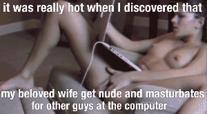 Really Hot When I Discovered My Married Wife Gets Nude and Masturbates Other Guys at the Comp picture 1 of 1