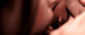 Lesbian Love: Two Women Kissing and Licking Each Other'