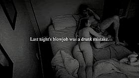 Last Night's Blowjob Was a Drunk Mistake: Cheating Girlfriend Gets Banged on the Bed'