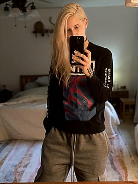 Blonde Emo Perfect Body Tattooed On/Off Switch'
