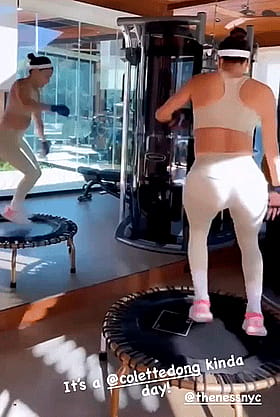 Brunette Celebrity Ass Workout: Get Fit with the Latina!'