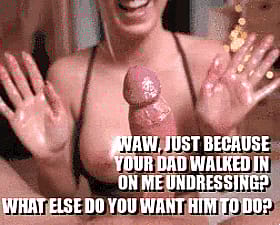 Cuckold Dad's Girlfriend Ruined His Orgasm: Just Because Your Dad Walked On Me Undressing'