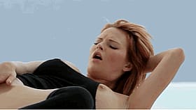Redhead Orgasm Face: Masturbation and Face Play'