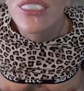 Cum Play: A Leopard Print Bikini with a Cum-Filled Titty'