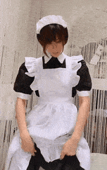 Asian Maid Flashing Panties picture 1 of 1