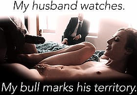 My Husband Watched Me Get Cuckolded By A Bull - Caption, Cumshots, Hotwife, Hairy'
