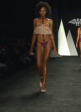 Babes in Lingerie: An Erotic Runway Show Featuring Ebony Models in Non-Nude Panties'