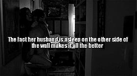 Hotwife's Husband is Sleeping on the Other Wall, Making it All the Better'