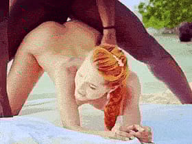 Babes in Hardcore Interracial Little Dragon Fucking'