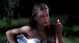 Mila Jovovich Gets High on Weed'