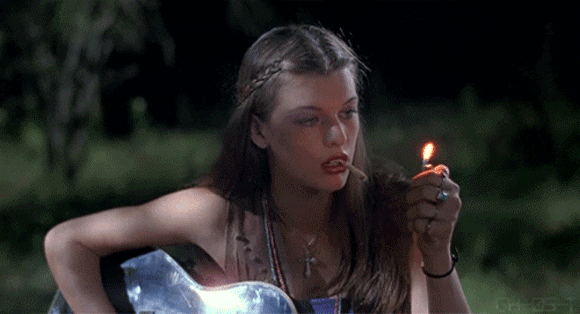 Mila Jovovich Gets High on Weed picture 1 of 1