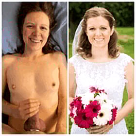 Bride Gives Handjob to Amateur'