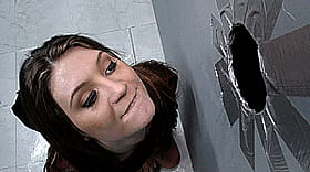 BBC Blowjob in a Glory Hole'